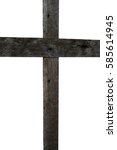  Old Wooden Crucifix  On  White ...