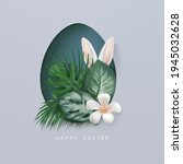 Easter Background With Tropical ...