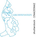 liechtenstein map line blue... | Shutterstock .eps vector #1566203662