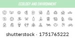 set of linear ecology icons.... | Shutterstock .eps vector #1751765222