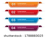 infographic banners with 4... | Shutterstock .eps vector #1788883025