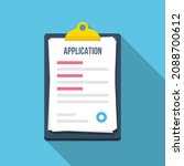 application document form in a... | Shutterstock .eps vector #2088700612