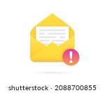 mail envelope with document and ... | Shutterstock .eps vector #2088700855