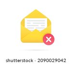 mail envelope with document and ... | Shutterstock .eps vector #2090029042