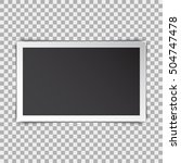 photo frame retro with shadow... | Shutterstock .eps vector #504747478