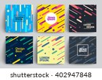 set of trendy cards with flat... | Shutterstock .eps vector #402947848
