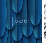Blue Feather Background....