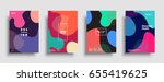 fluid color covers set.... | Shutterstock .eps vector #655419625
