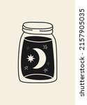 hand drawn abstract jar with... | Shutterstock .eps vector #2157905035