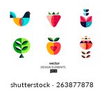 vector abstract design elements.... | Shutterstock .eps vector #263877878