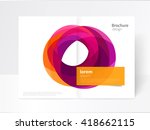 vector abstract geometric... | Shutterstock .eps vector #418662115