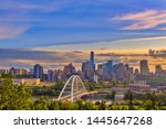 A Vibrant View Of The Edmonton Skyline