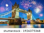 Tower Bridge With Fireworks In...