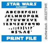 star wars font  star wars font... | Shutterstock .eps vector #1812277345