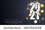 2021 happy new year. happy new... | Shutterstock .eps vector #1853562658