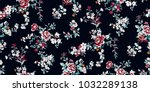 seamless floral pattern in... | Shutterstock .eps vector #1032289138