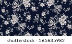 seamless floral pattern in... | Shutterstock .eps vector #565635982