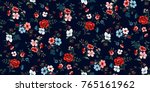 seamless floral pattern in... | Shutterstock .eps vector #765161962