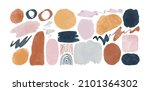 abstract watercolor art shapes... | Shutterstock .eps vector #2101364302