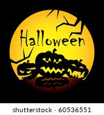 pumpkin heads for halloween | Shutterstock .eps vector #60536551
