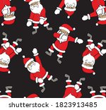 Funny Cartoon Santa Dancing Hip ...