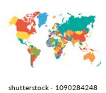 world map vector | Shutterstock .eps vector #1090284248