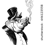 rich pig | Shutterstock . vector #646123558