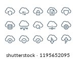 cloud service and network... | Shutterstock .eps vector #1195652095