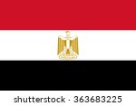 flag of egypt | Shutterstock .eps vector #363683225