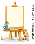 Small Easel With A Blank Canvas Free Stock Photo - Public Domain Pictures