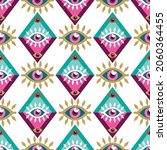 awesome  seamless pattern with... | Shutterstock .eps vector #2060364455