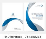 brochure template flyer... | Shutterstock .eps vector #764350285