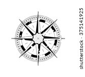 compass navigation dial  ... | Shutterstock .eps vector #375141925