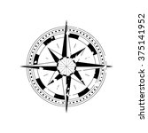 compass navigation dial  ... | Shutterstock .eps vector #375141952