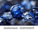 Blue sapphire gemstone gen...