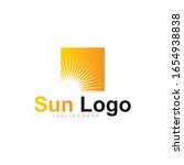 solar light vector logo design... | Shutterstock .eps vector #1654938838