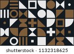 bauhaus art vector pattern... | Shutterstock .eps vector #1132318625