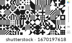 bauhaus pattern background ... | Shutterstock .eps vector #1670197618