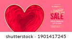 valentine's day sale banner... | Shutterstock .eps vector #1901417245