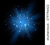 blue glowing light glitter... | Shutterstock .eps vector #379796422