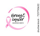 breast cancer awareness month... | Shutterstock .eps vector #725750632