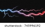 lightning electric thunder... | Shutterstock .eps vector #745996192