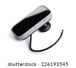 Bluetooth handsfree headset isolated on white