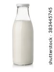 Milk Bottle Isolated On White