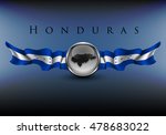 honduras sign with flags on a... | Shutterstock .eps vector #478683022