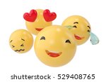 emojis icons with facial... | Shutterstock . vector #529408765