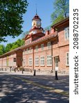 Small photo of Raseborg, Finland - June 16 2019: View of The Fiskars Clock Tower Building