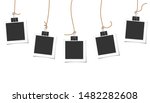 photo square frames hanging on... | Shutterstock .eps vector #1482282608