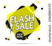 flash sale  banner design... | Shutterstock .eps vector #1060884155