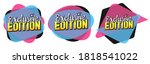 exclusive edition tags  bubble... | Shutterstock .eps vector #1818541022